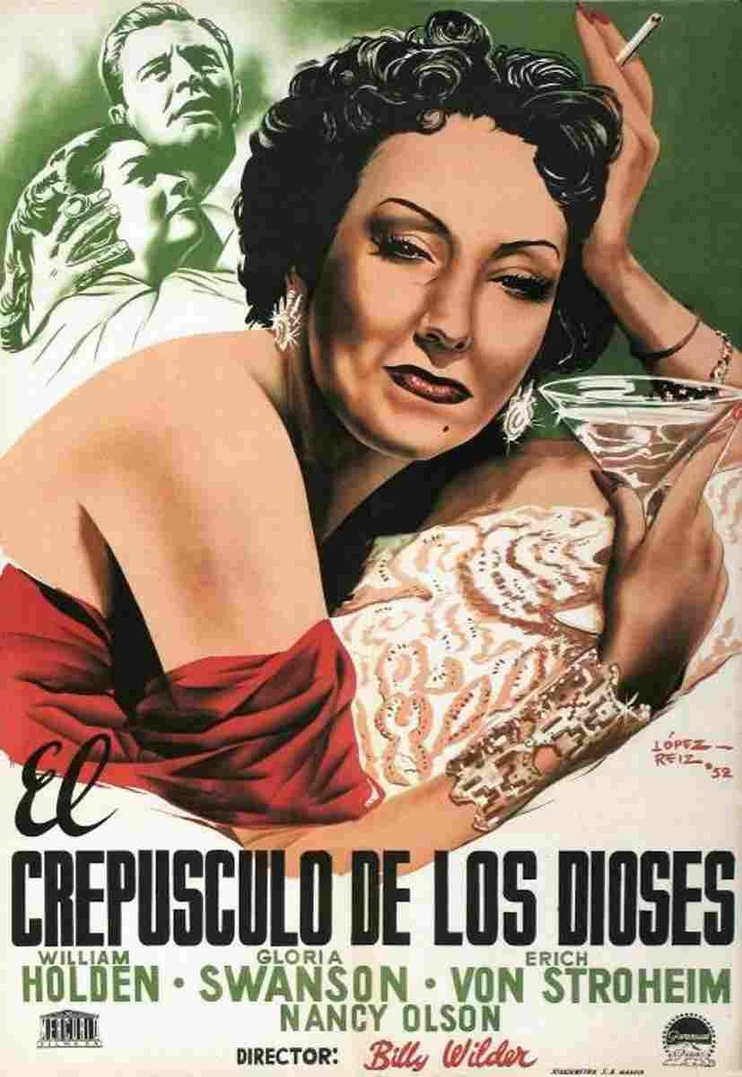  Sunset Boulevard 07 film star poster A4 Photo Print