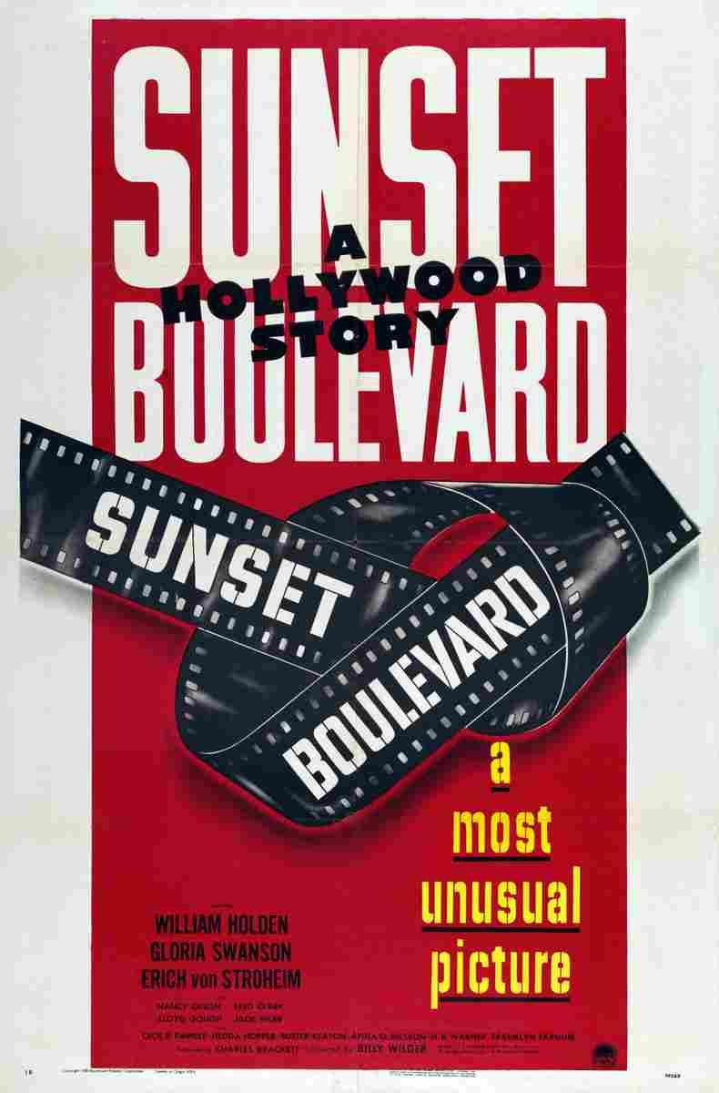  Sunset Boulevard 10 film star poster A4 Photo Print