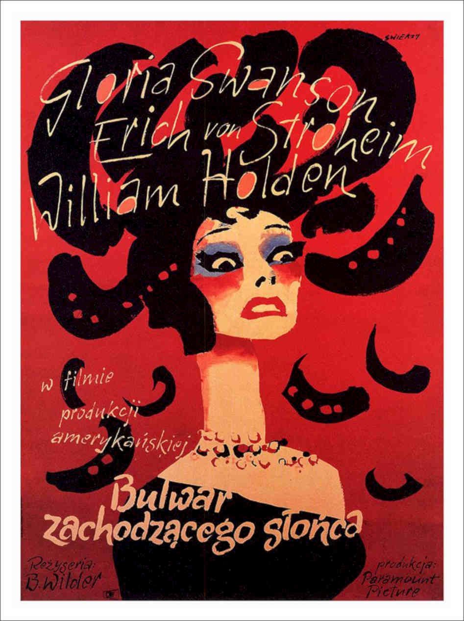 Sunset Boulevard Billy Wilder Movie Poster 1950s Vintage Retro Advert Poster A4