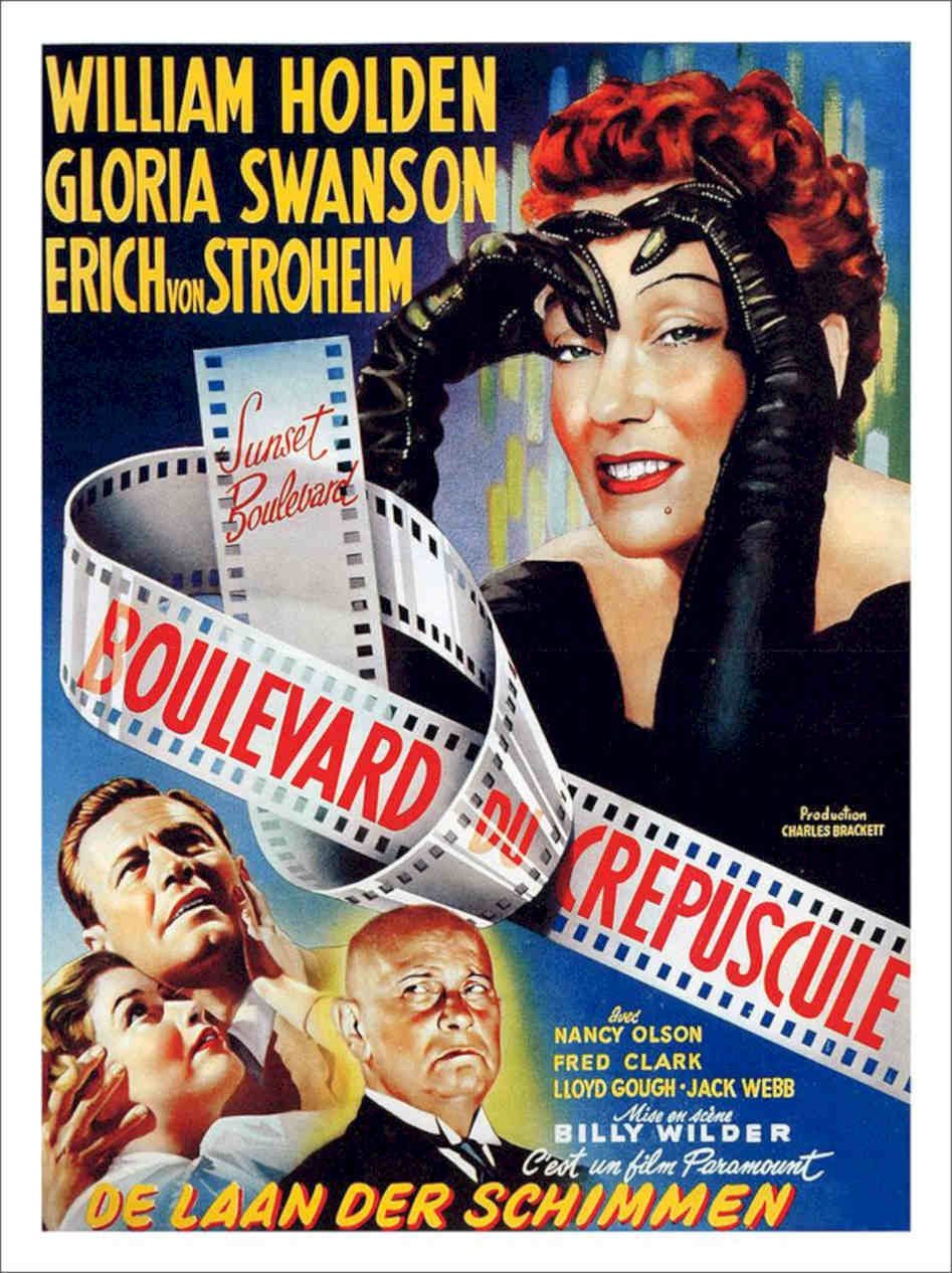 Sunset Boulevard Billy Wilder Movie Poster 2 Vintage Retro Advert Poster A4 Pho