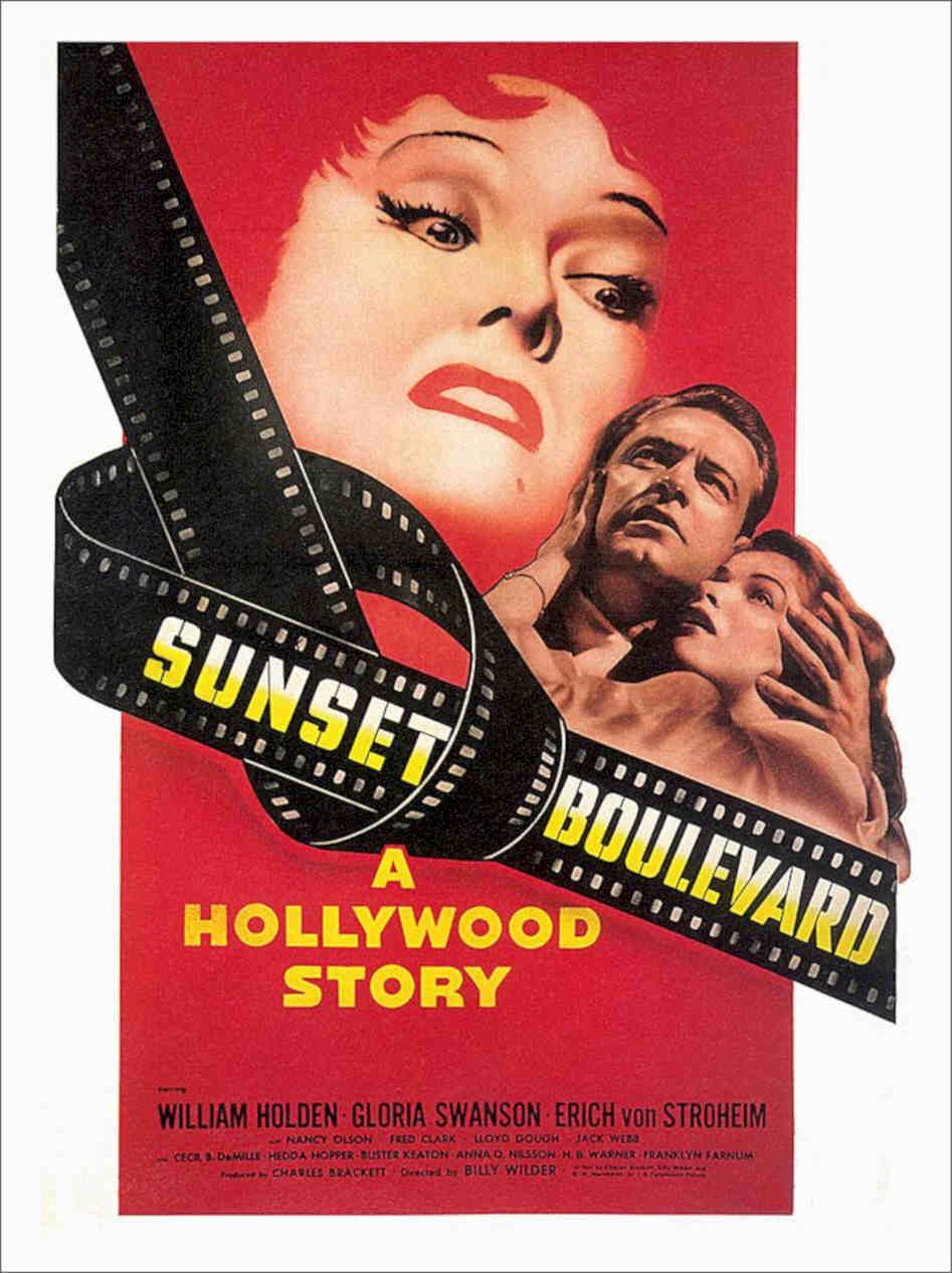 Sunset Boulevard Billy Wilder Movie Poster Vintage Retro Advert Poster A4 Photo