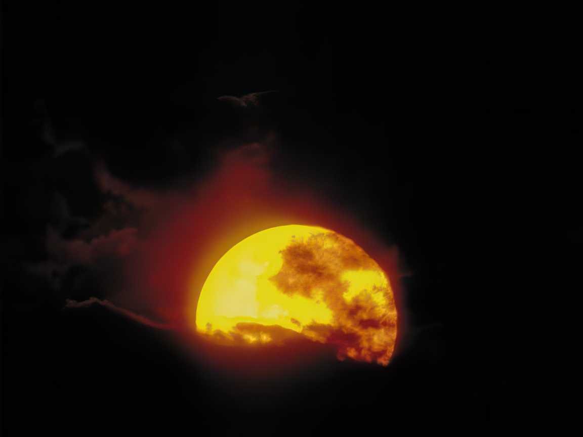Sunset Clouds Sky A4 Photo Print