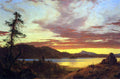 Sunset Frederick Edwin Church A4 Photo Print