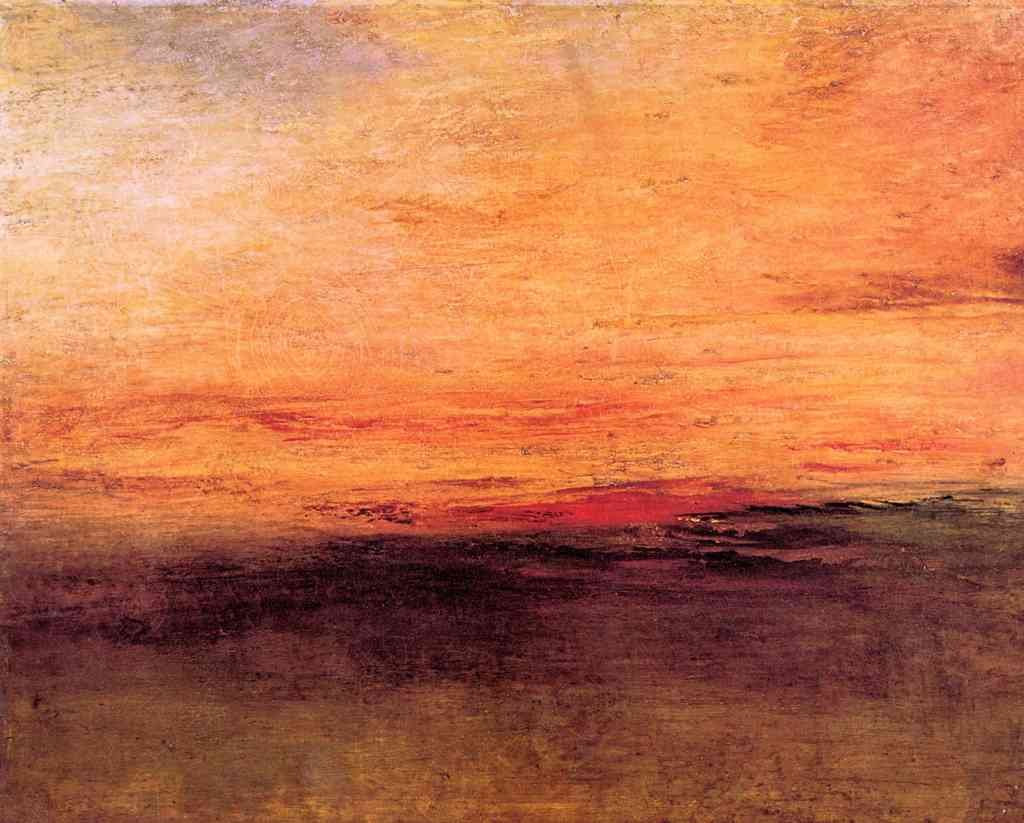 Sunset Joseph Mallord Turner A4 Photo Print