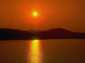 Sunset Lake Hills A4 Photo Print