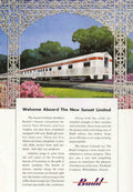 Sunset Limited Train Vintage Retro Advert Poster A4 Photo Print