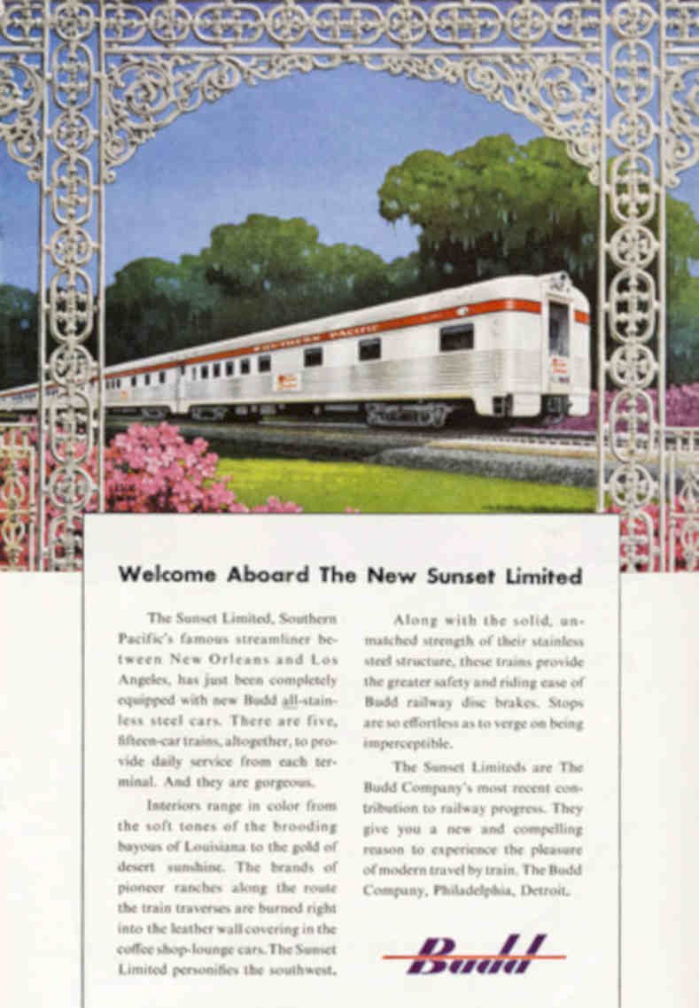 Sunset Limited Train Vintage Retro Advert Poster A4 Photo Print