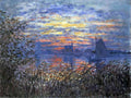 Sunset On The Seine Monet A4 Photo Print