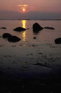 Sunset Reflection Rocks A4 Photo Print