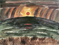 Sunset Walter Gramatte Expressionism A4 Photo Print
