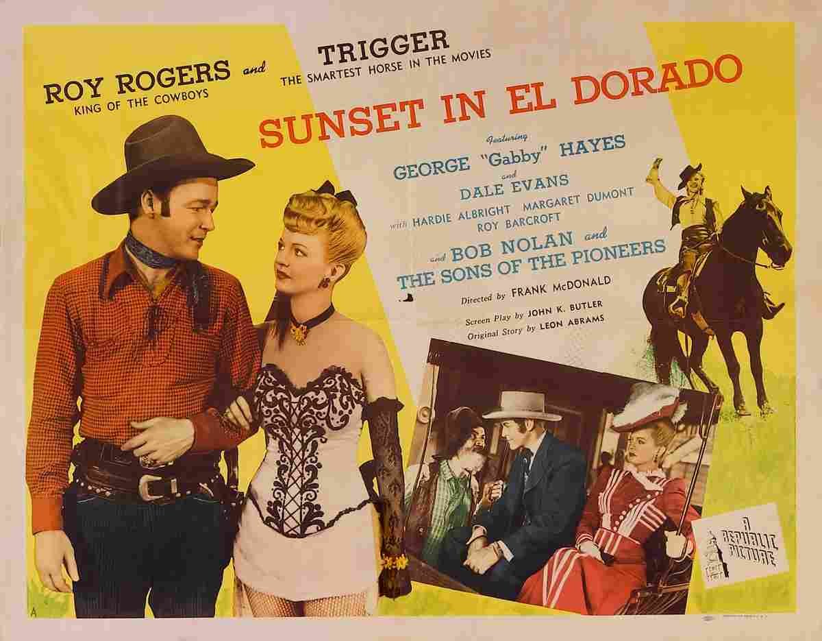  Sunset in El Dorado 02 film star poster A4 Photo Print
