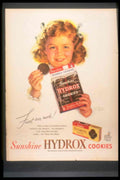 Sunshine Cookies Girl 1940s Vintage Retro Advert Poster