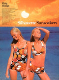 Sunsoakers Silhouette Swimsuit 1970s Vintage Retro Advert