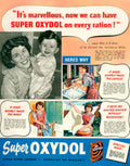 Super Oxydeol Family 1940s Vintage Retro Advert Poster