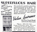 Superfluous Hair Home Vintage Retro Advert Poster A4 Photo Print