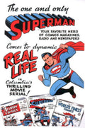 Superman Real Life 1940s Vintage Retro Advert Poster