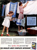 Surf Clothesline Boil 1950s Vintage Retro Advert Poster