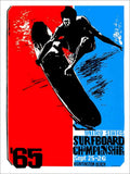 Surfboard Championship 1965 Poster Vintage Retro Advert Poster A4 Photo Print