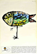 Surreal Fish Ds Vintage Retro Advert Poster A4 Photo Print