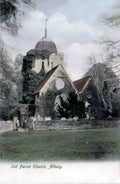 Surrey Albury Old Parish Church 1900s Vintage A4 Photo Print