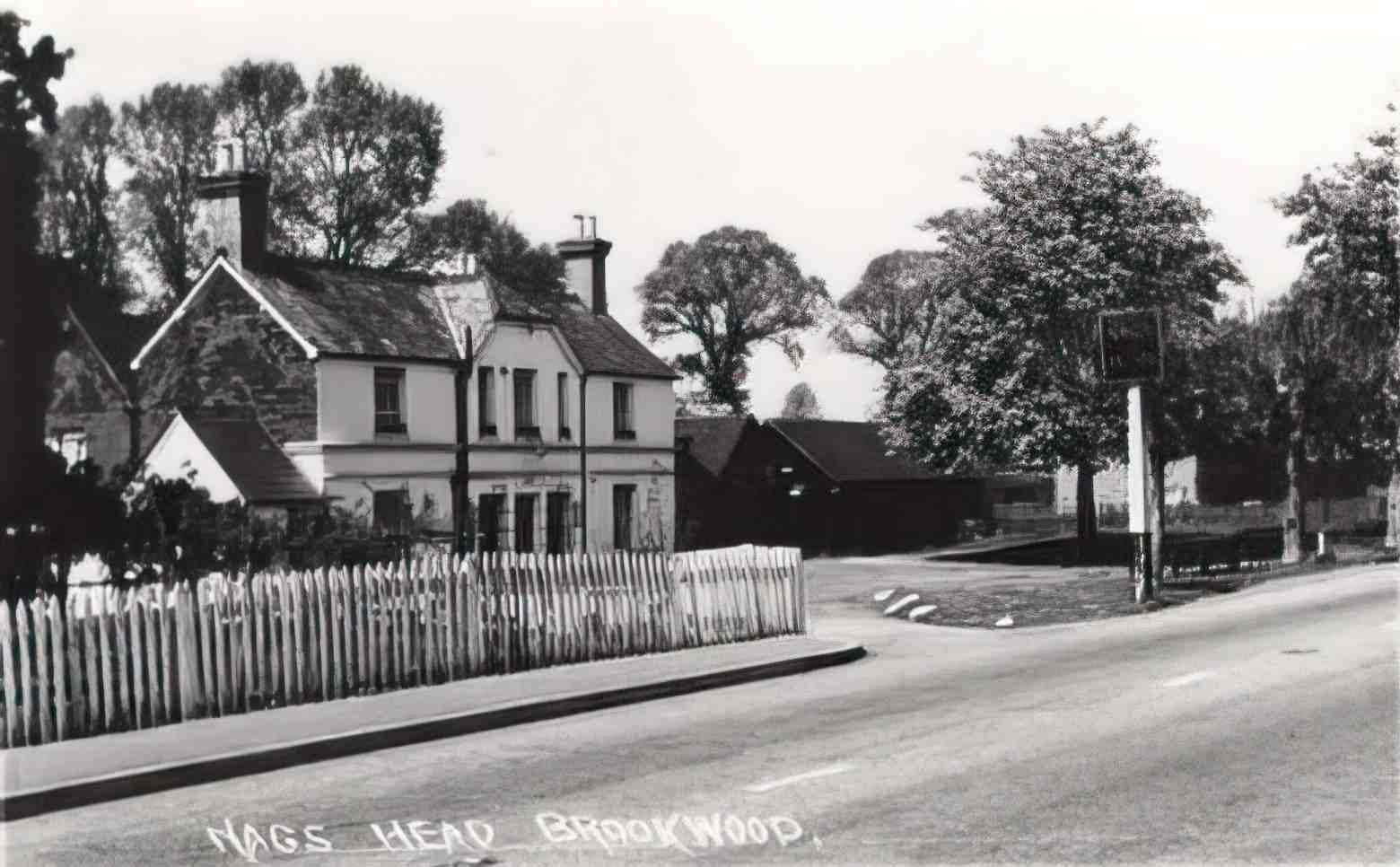 Surrey Brookwood Nags Head Vintage A4 Photo Print