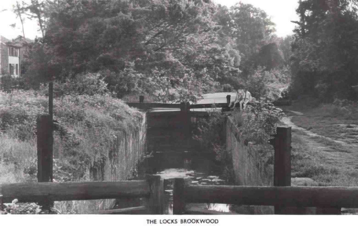 Surrey Brookwood The Locks Vintage A4 Photo Print