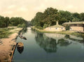 Surrey Camberley Boating Vintage A4 Photo Print
