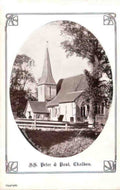 Surrey Chaldon St Peter & Paul Church Vintage A4 Photo Print