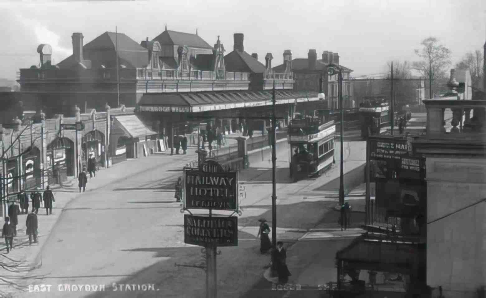 Surrey Croydon East Croydon Station Vintage A4 Photo Print