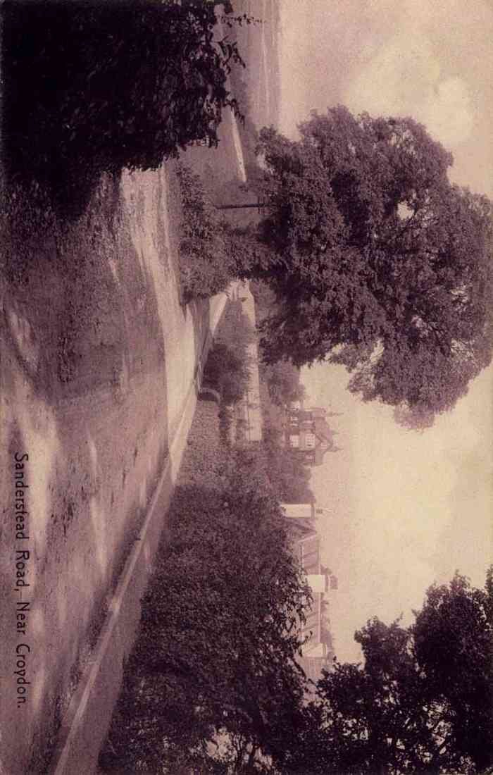 Surrey Croydon Sanderstead Road vintage old A4 Photo Print