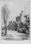 Surrey Croydon Sanderstead hotel BW A4 Photo Print
