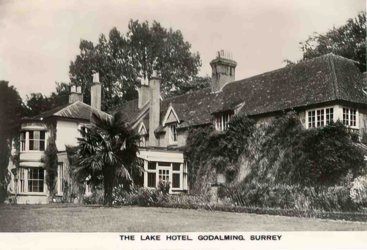 Surrey Godalming The Lake Hotel 1936 Vintage A4 Photo Print