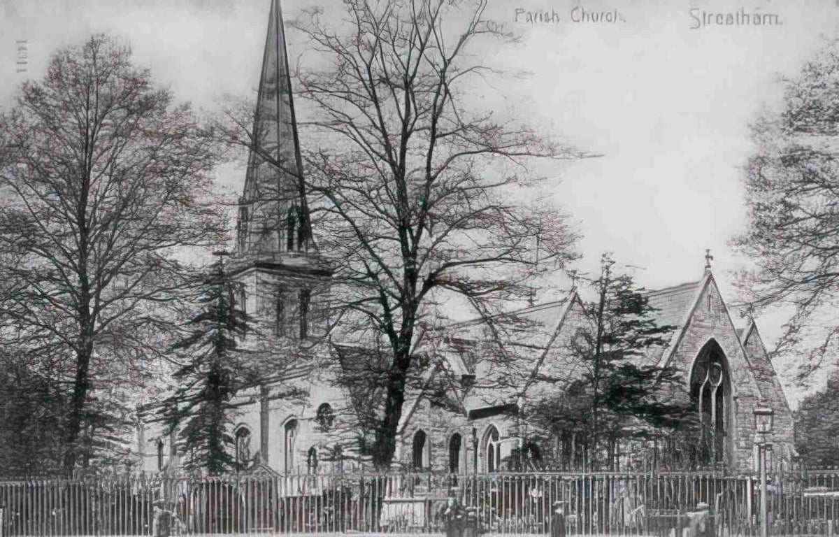 Surrey Streatham Parish Church Vintage A4 Photo Print