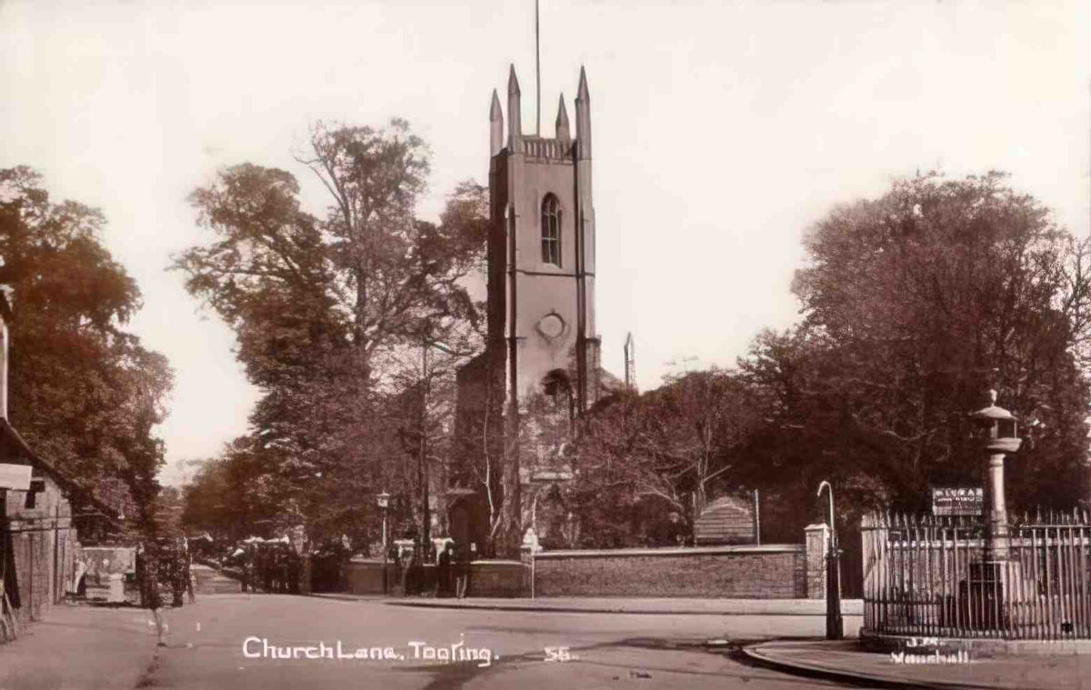 Surrey Tooting Church Lane 1910s Vintage A4 Photo Print