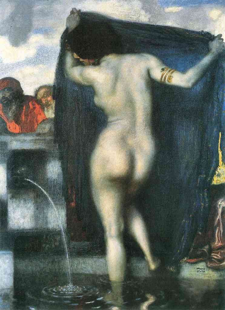Susanna In The Bath 1 Franz Von Stuck Symbolism A4 Photo Print