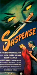 Suspense Belita Shadowy 1940s Vintage Retro Advert Poster