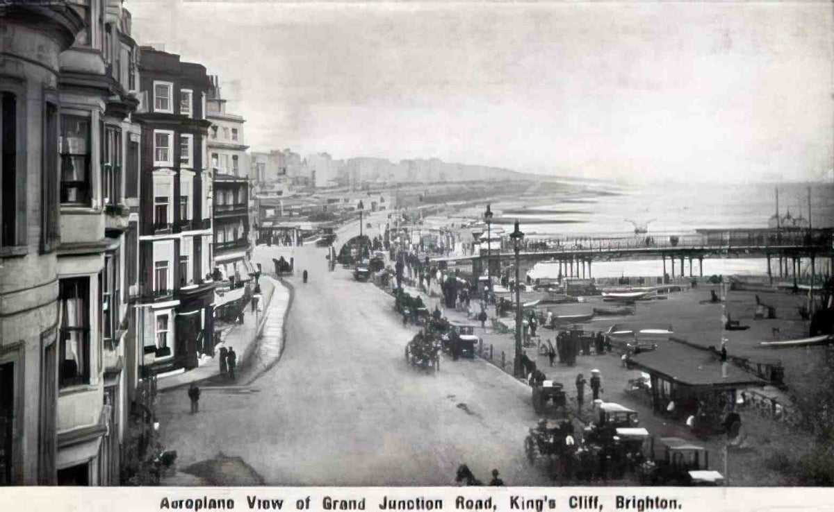 Sussex Brighton Grand Junction Road Kings Cliff c1913 Vintage A4 Photo Print