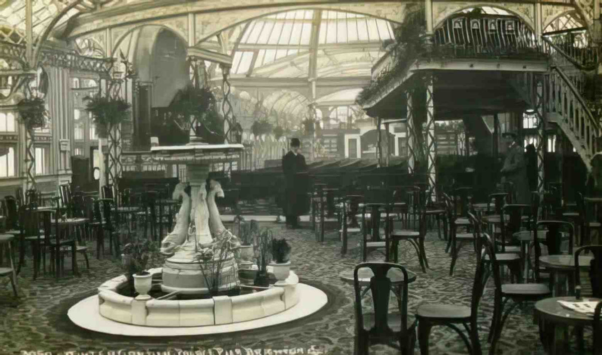 Sussex Brighton Palace Pier Winter Garden c1913 Vintage A4 Photo Print