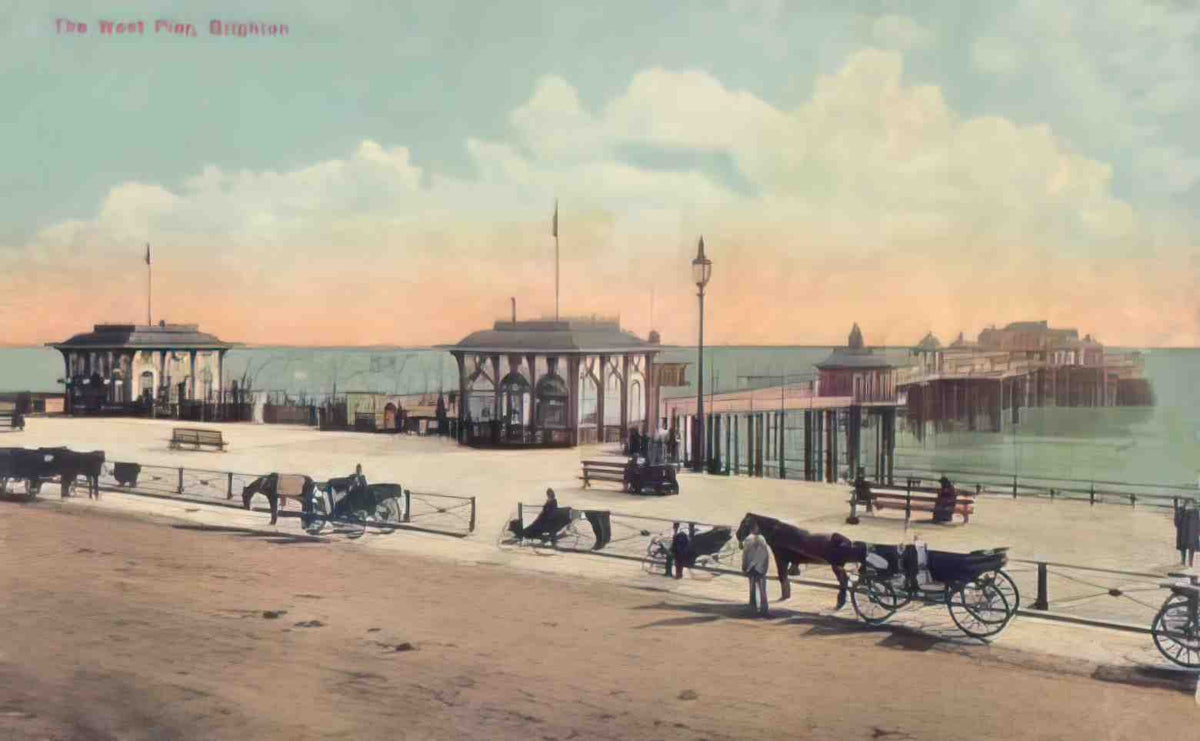 Sussex Brighton West Pier 1920s Vintage A4 Photo Print