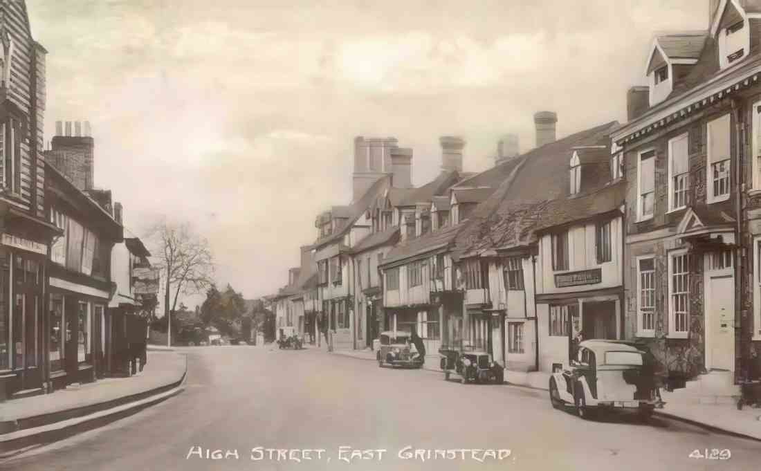 Sussex East Grindstead High Street 1940s A4 Photo Print