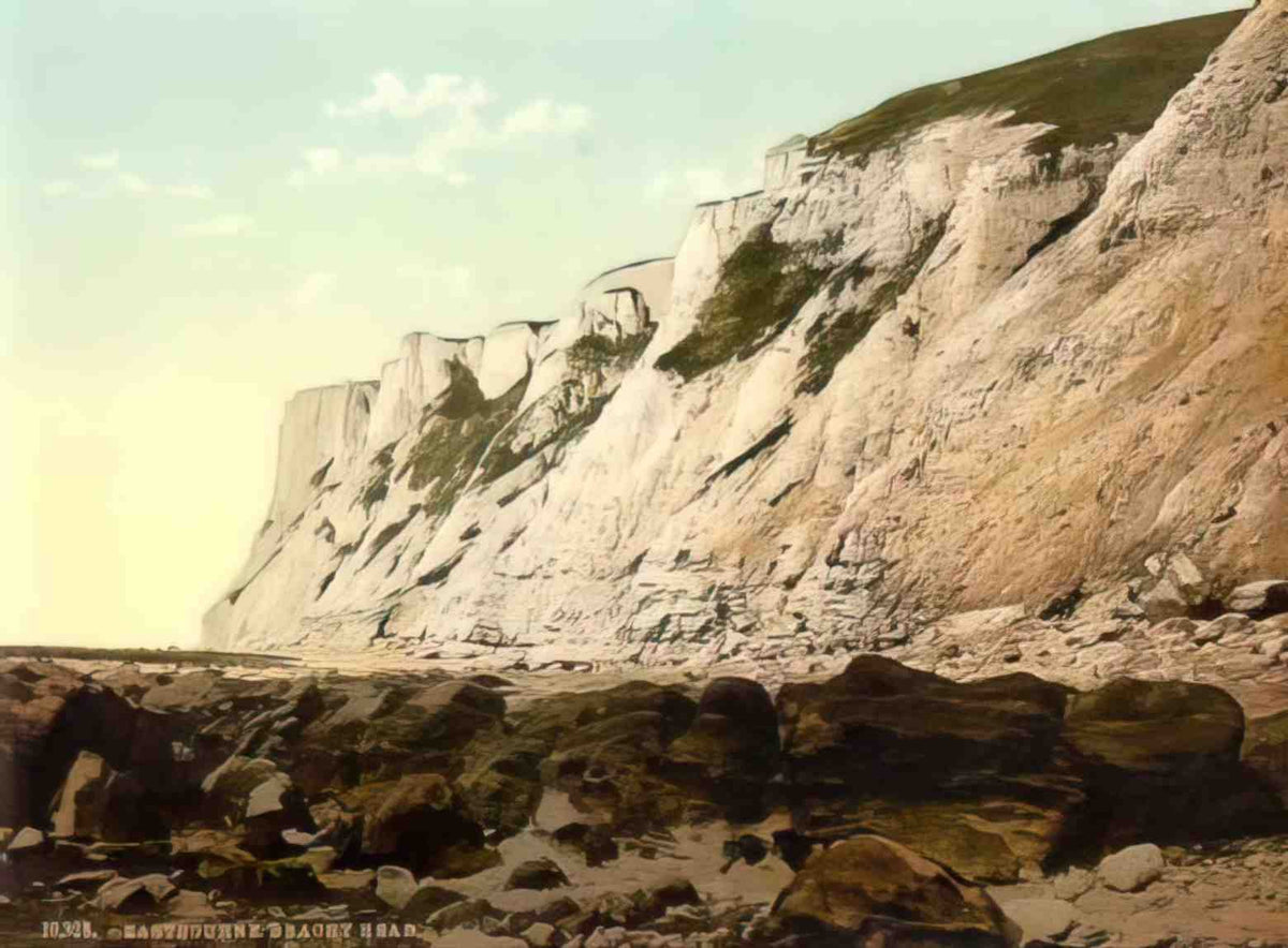 Sussex Eastbourne Beachy Head Vintage A4 Photo Print