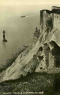 Sussex Eastbourne Beachy Head and Lighthouse c1921 Vintage A4 Photo Print