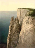 Sussex Eastbourne Beachy Head from Above Vintage A4 Photo Print