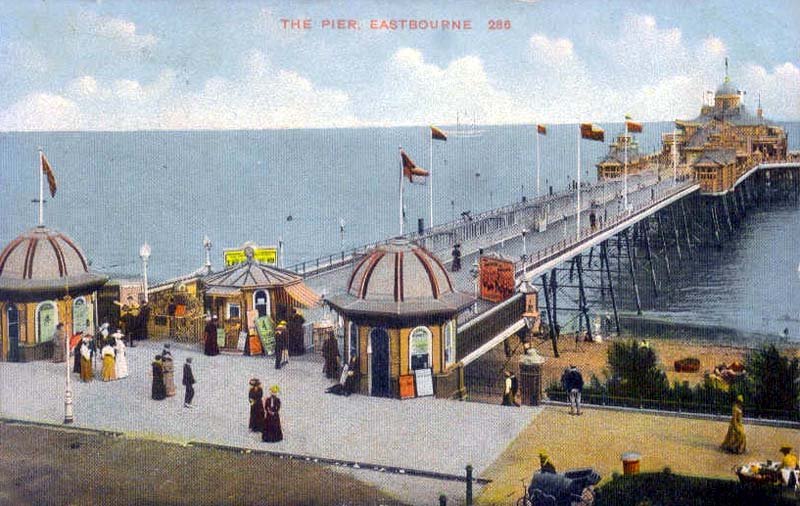 Sussex Eastbourne Pier 1900s vintage old A4 Photo Print