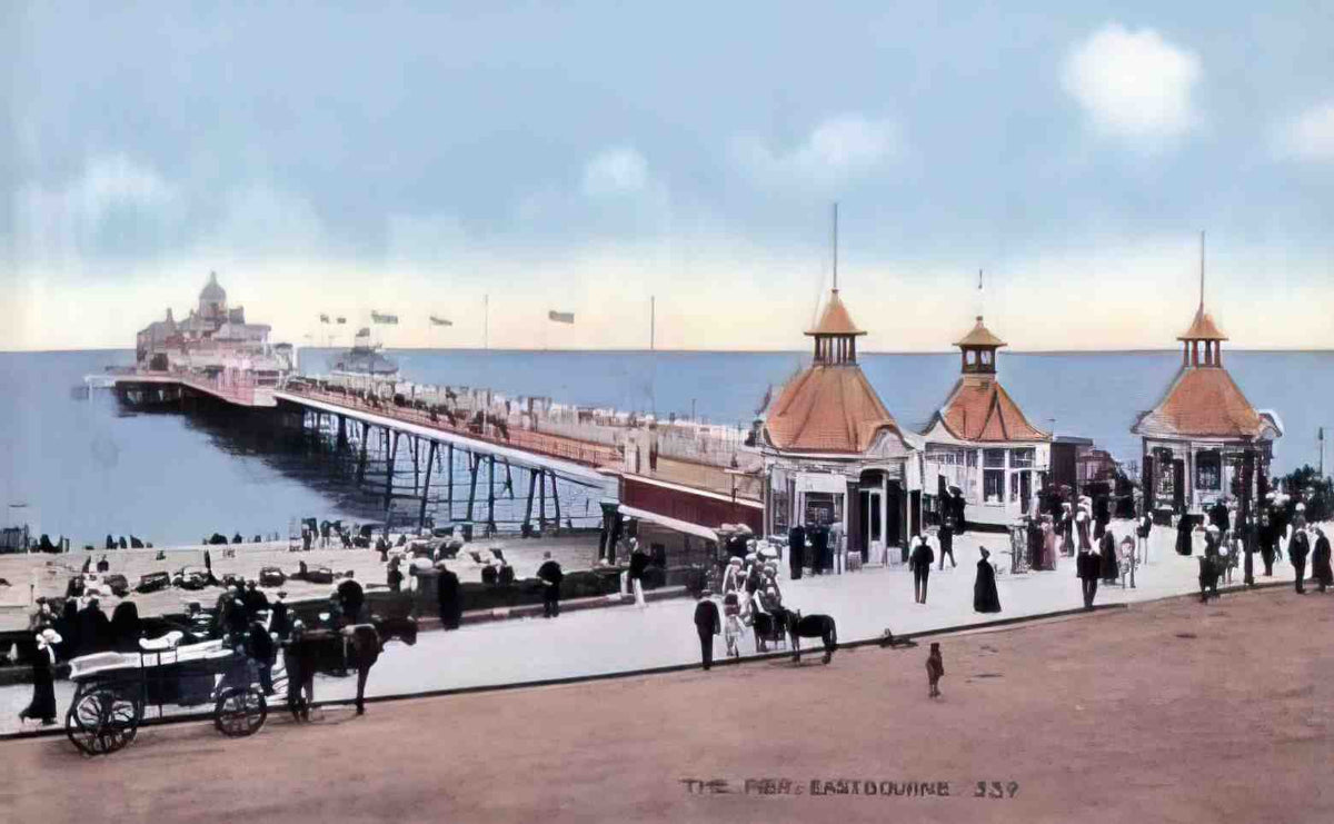 Sussex Eastbourne Pier Vintage A4 Photo Print
