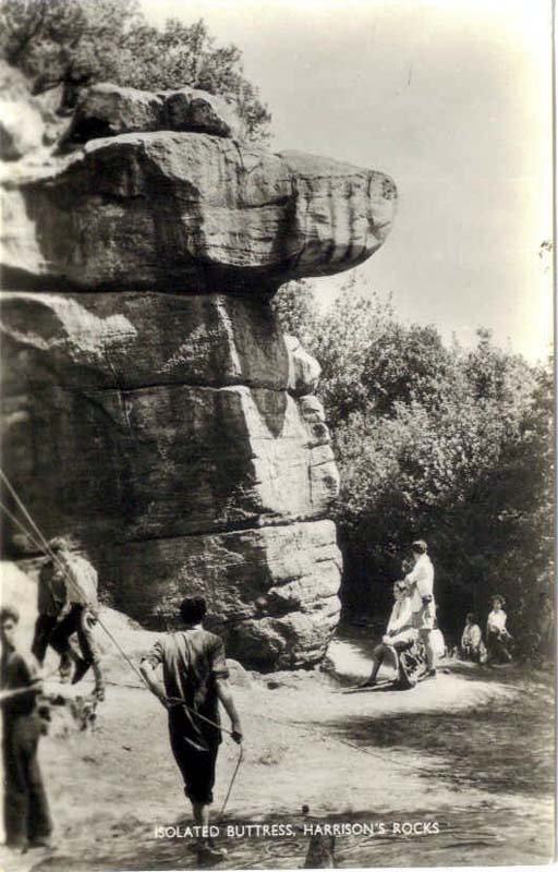 Sussex Groombridge Harrisons Rocks vintage old A4 Photo Print
