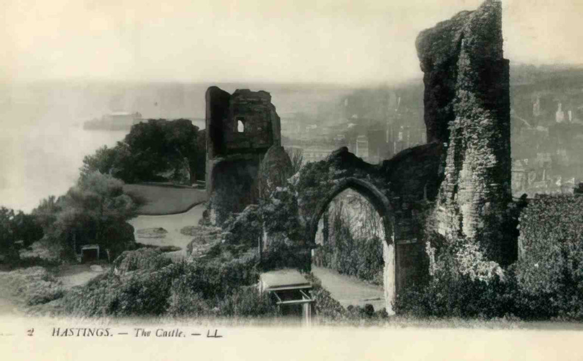 Sussex Hastings The Castle Vintage A4 Photo Print