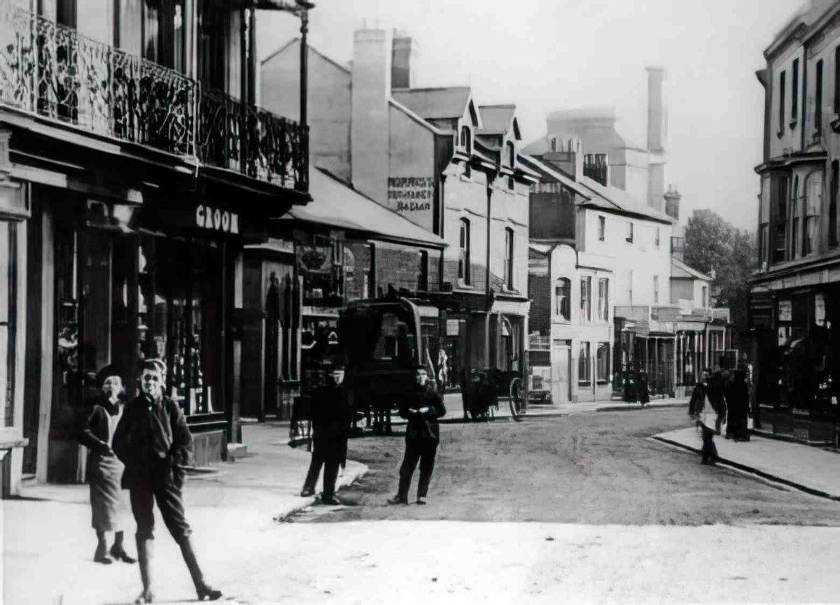 Sussex Littlehampton High Street circa 1900 Vintage A4 Photo Print
