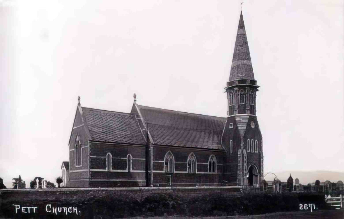 Sussex Pett Church Vintage A4 Photo Print