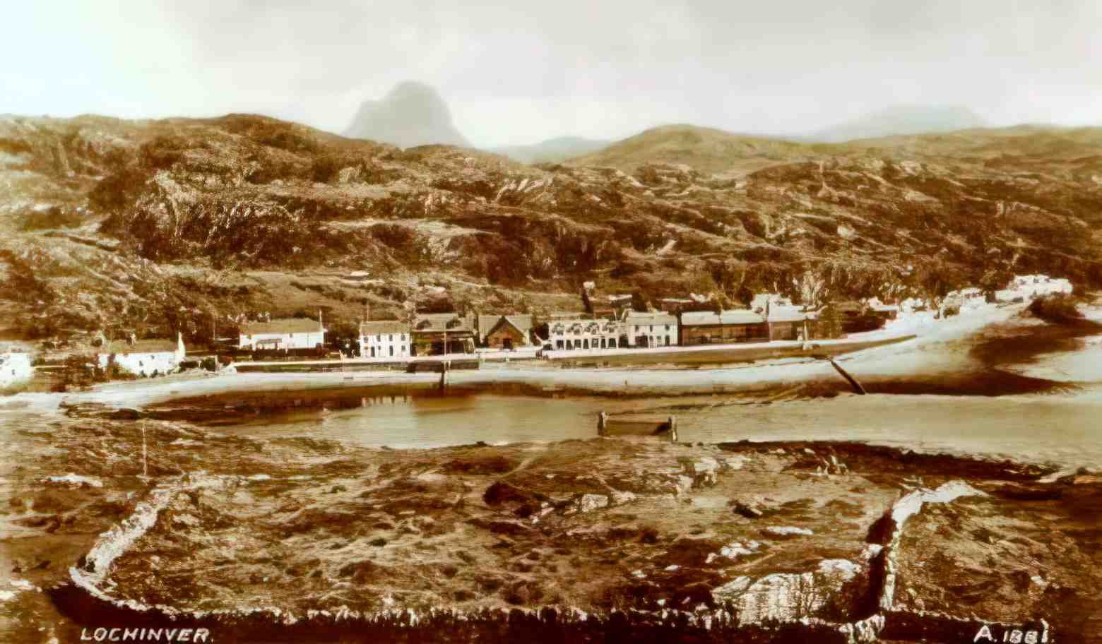 Sutherland Assynt Lochinver Vintage A4 Photo Print